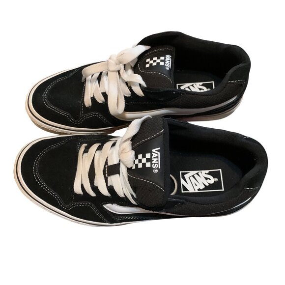Vans Ward Low Top Black & White Suede/Canvas Sneakers Mens Size 8.5 - Picture 10 of 10
